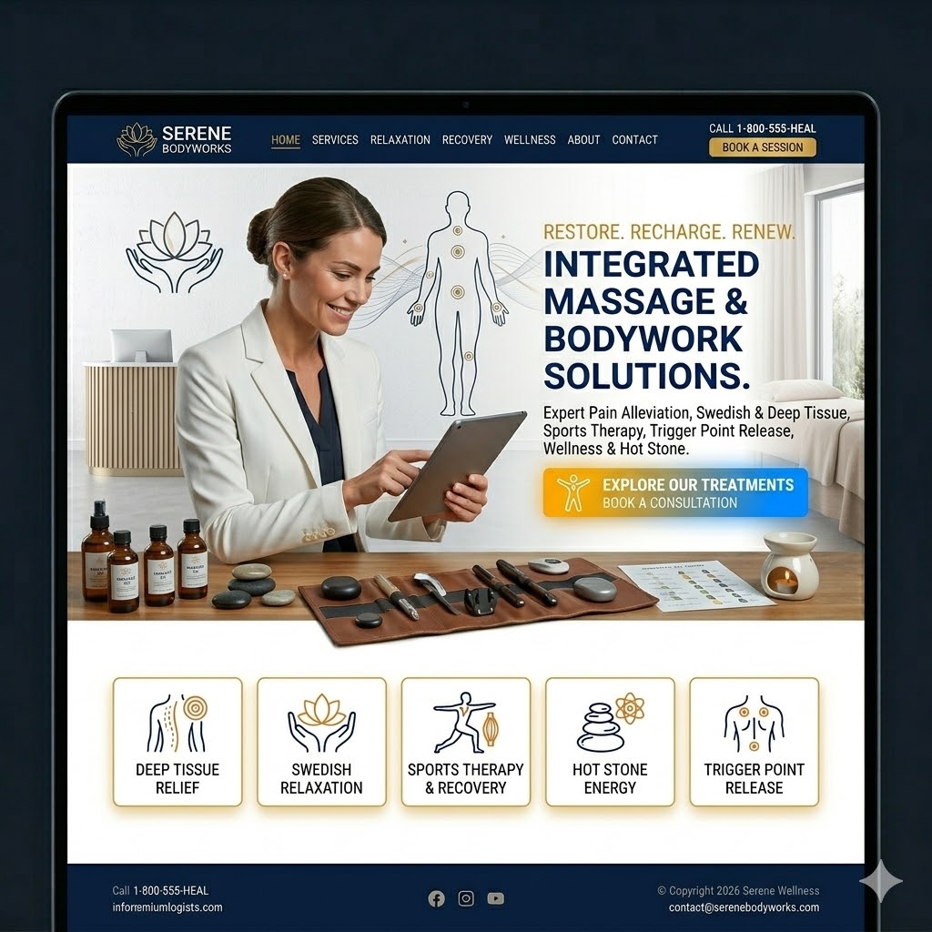 Massage Therapists Website Preview